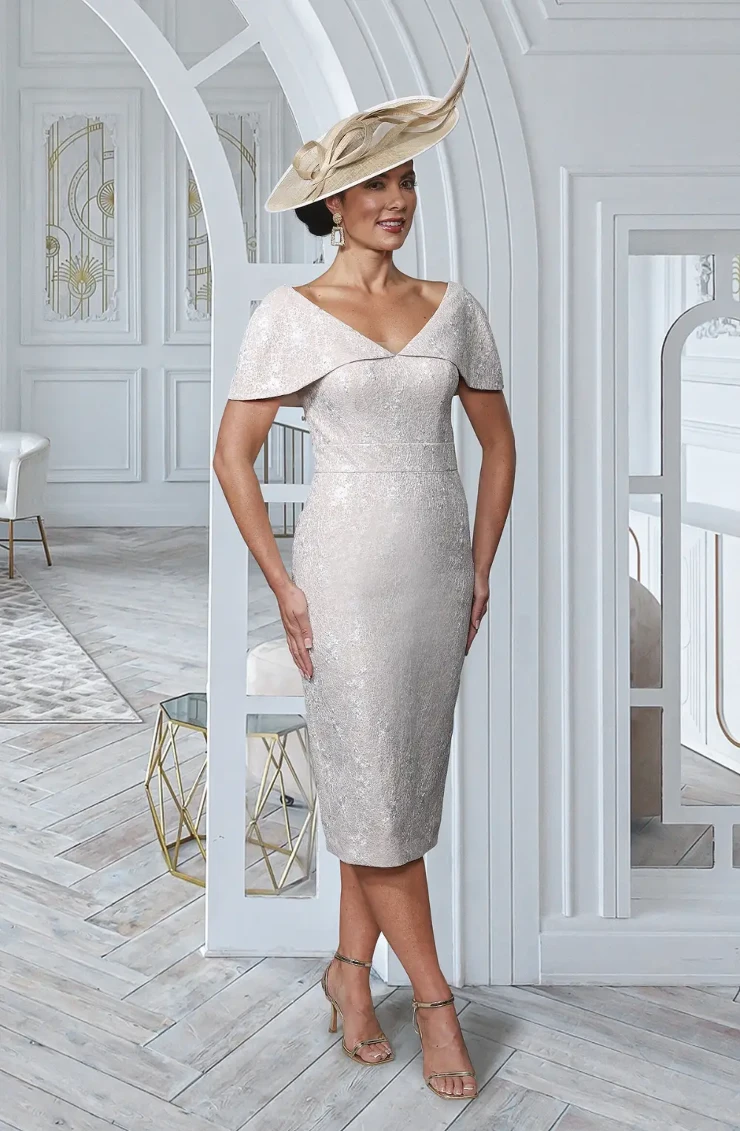 lace dress plus size with sleeves Long Sleeve Floral A-Line Plus Size Dress by LaDivine CD233C – The Dress  Outlet main image 0