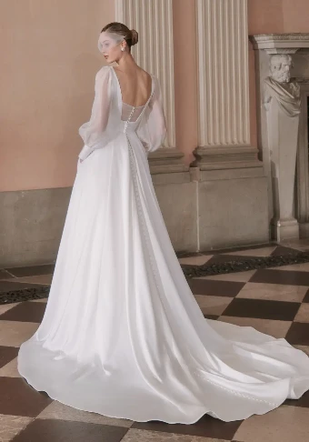 Ellis Bridals Style #Cordelia with sleeves #1 Ivory thumbnail