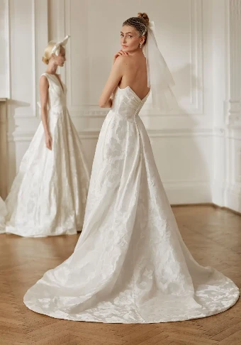 Ellis Bridals Style #Matilda with textured Mikado #1 Ivory thumbnail