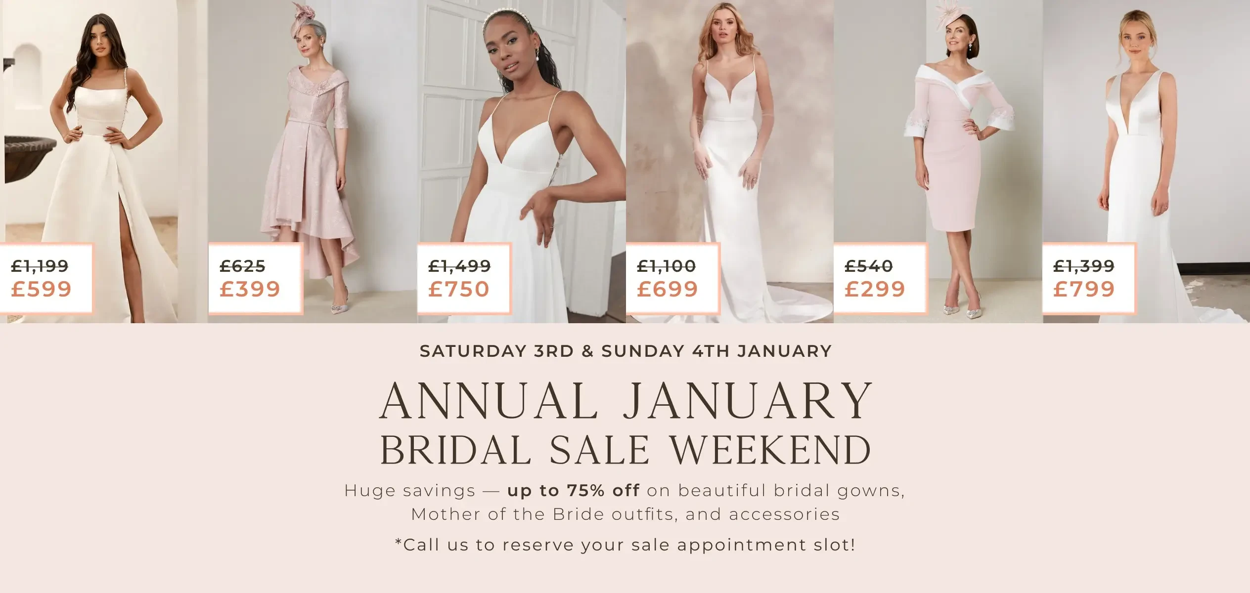 annual january bridal sale