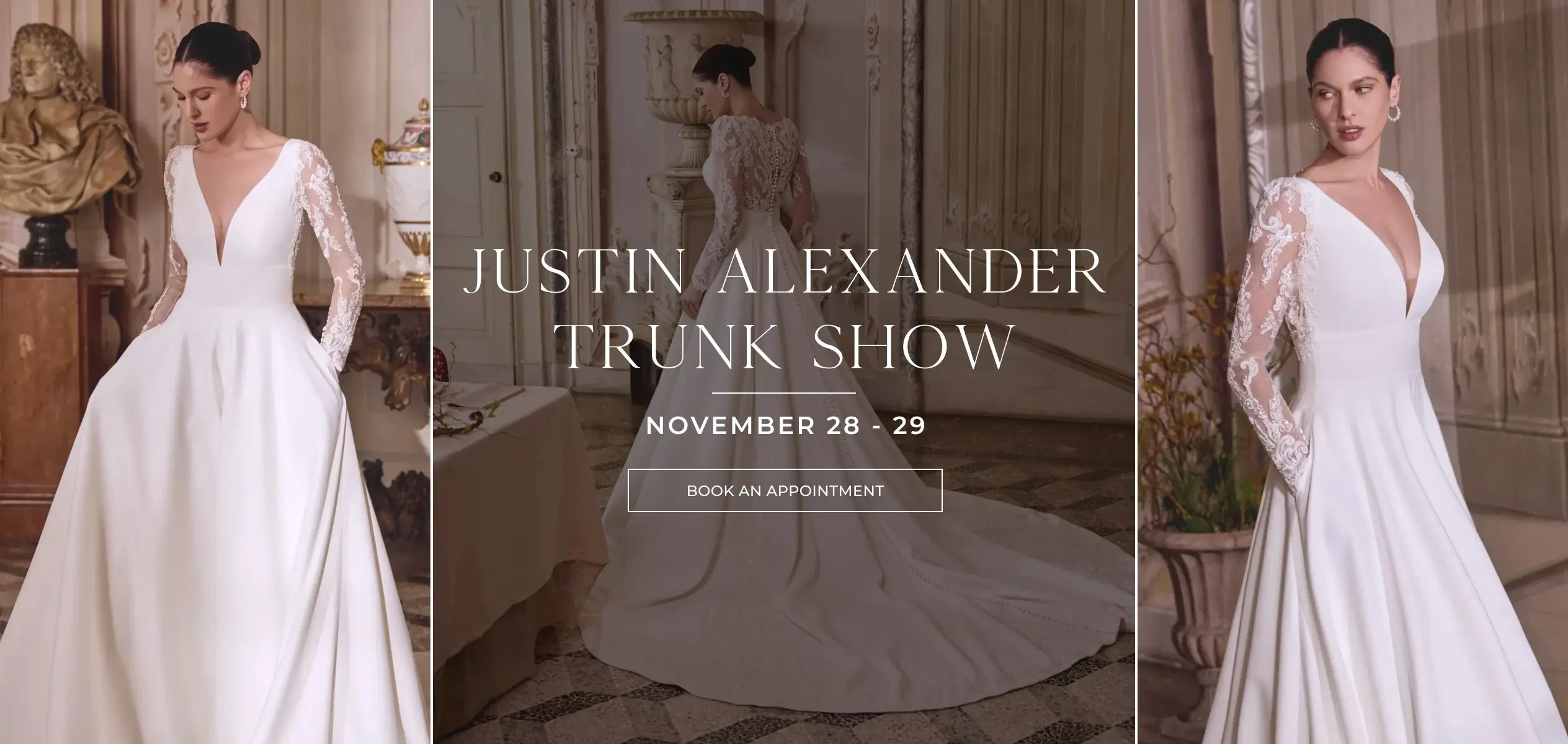 justin alexander trunk show event november